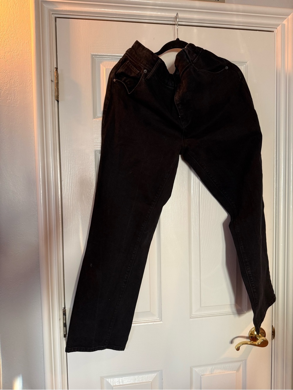 Hudson Jeans Black Denim Button-Fly Pants